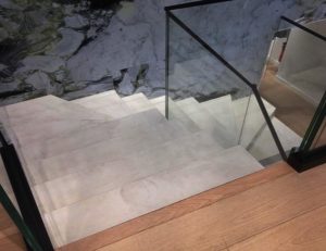 Escalier béton ciré