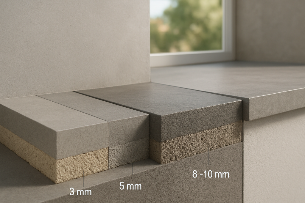 découvrez comment sélectionner la bonne épaisseur de béton ciré adaptée à chaque surface pour un résultat durable et esthétique.