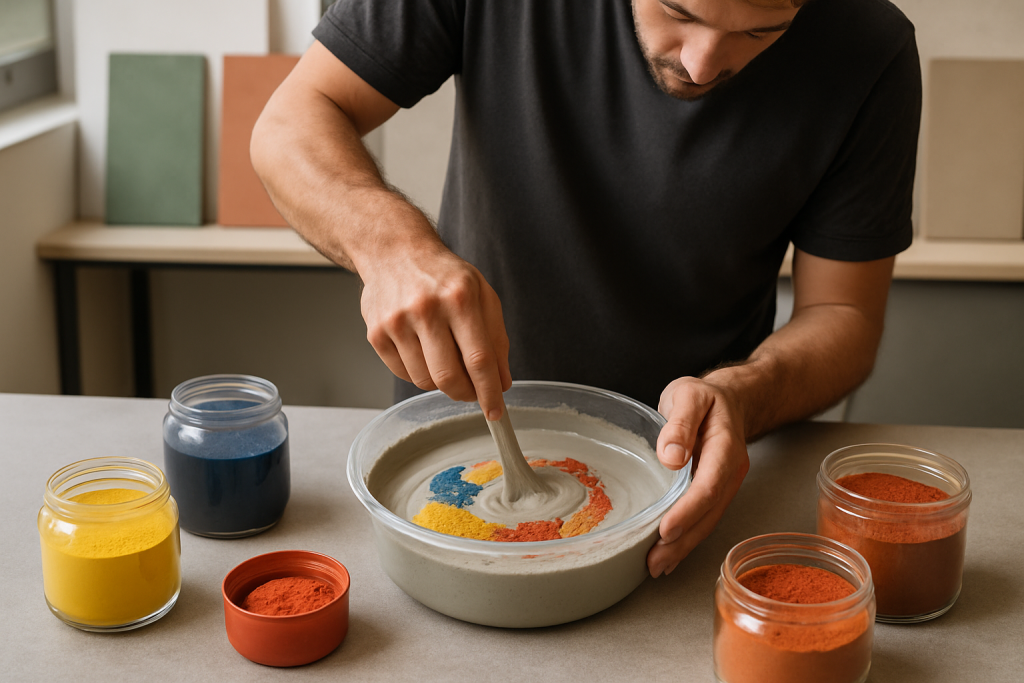 découvrez comment mixer les couleurs pour créer un béton ciré personnalisé et unique, adapté à tous vos projets de décoration intérieure.