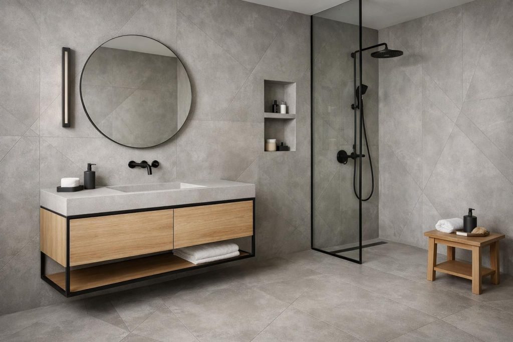 découvrez comment personnaliser votre salle de bain avec des motifs en béton ciré pour un style moderne et élégant, alliant durabilité et esthétique unique.