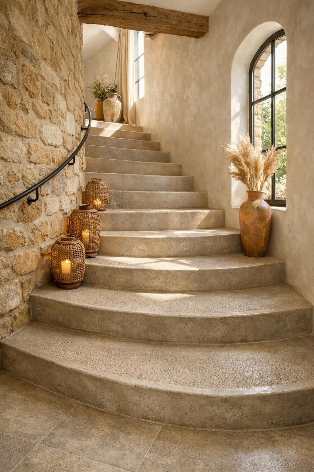 découvrez comment rendre votre escalier en béton ciré antidérapant tout en conservant son esthétique discrète et élégante pour plus de sécurité.