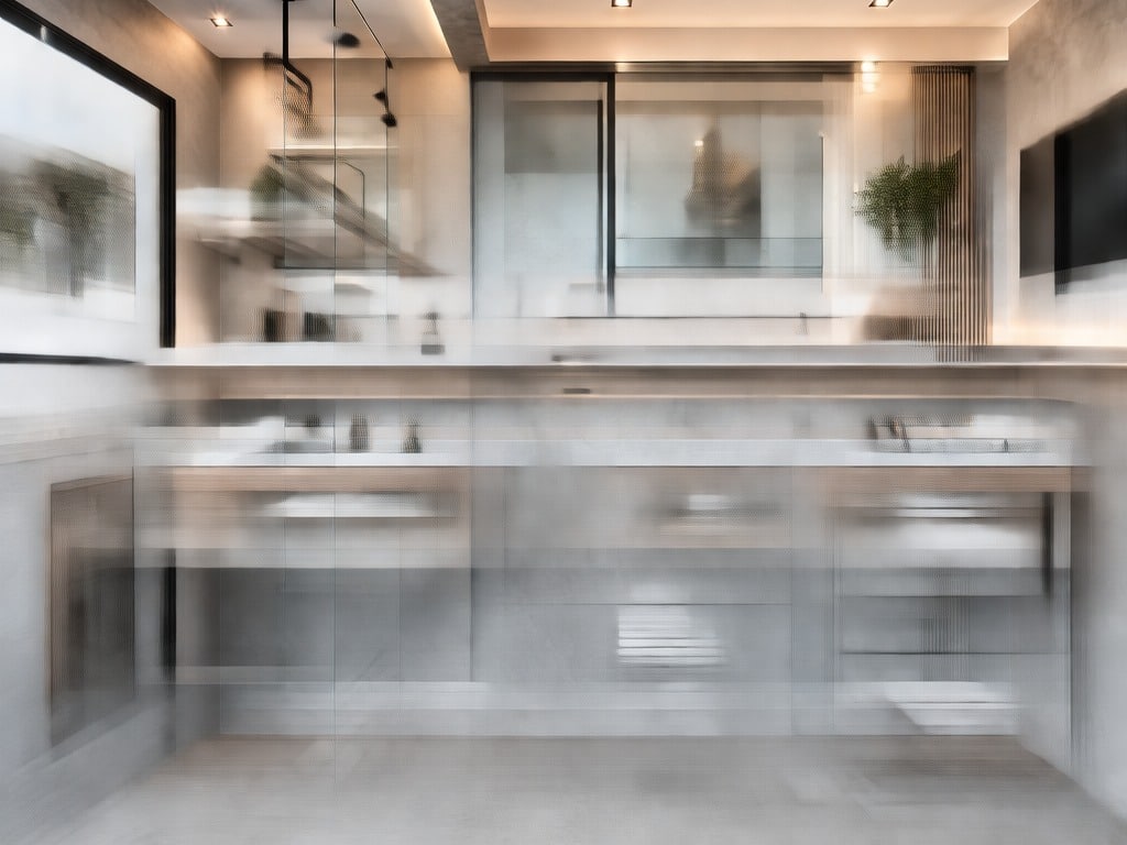 Douche italienne en béton ciré dans une salle de bain à Salon-de-Provence — BTONBYSANDRA