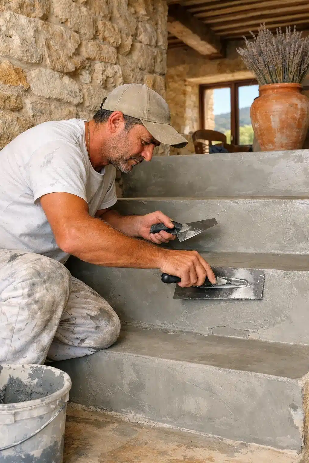 découvrez comment choisir les outils adaptés, comme la taloche et la spatule, pour appliquer parfaitement le béton ciré et obtenir une finition professionnelle.