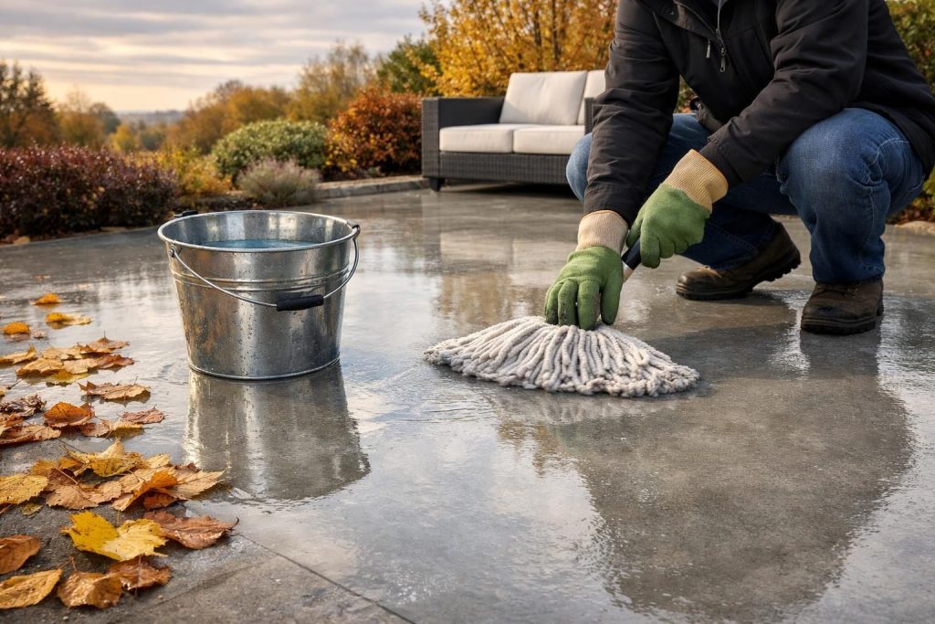 découvrez nos conseils pour entretenir et protéger votre béton ciré extérieur avant l'hiver afin de préserver son éclat et sa durabilité face aux intempéries.