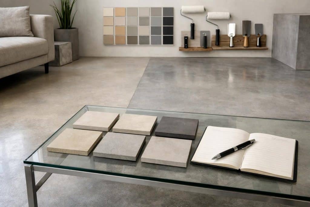 découvrez notre guide 2026 des prix du béton ciré : tarifs au m², conseils pour obtenir un devis précis et astuces pour réussir votre projet de revêtement.