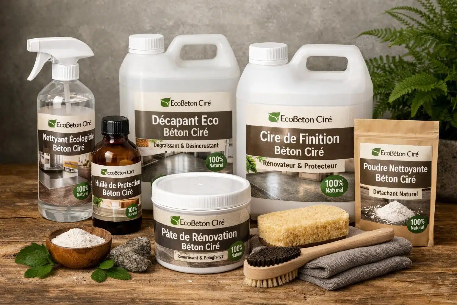Produits d'entretien écologiques pour béton ciré Marius Aurenti